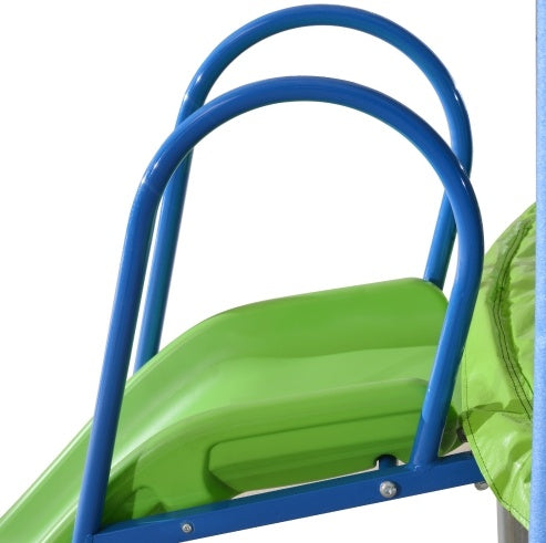 12ft Backyard Trampoline with Slide, Swings & Basketball Hoop – ASTM‑Approved Outdoor Play Set for Kids & Adults