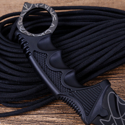 Outdoor Tactical Wilderness Survival Claw Knife – 3Cr13Mov Stainless Steel, 19cm Fixed Blade with Sheath