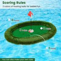 Floating Golf Green Oval Floating Chipping For Pool