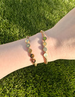 Gold Faith Letter Bracelet