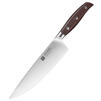 Xinzuo 6‑Piece Kitchen Knife Set – German High‑Carbon Stainless Steel  Chef, Cleaver, Bread, Utility & Paring Knives