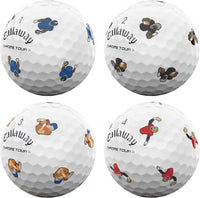 Callaway 2024 Chrome Tour Retro Football Truvis Golf Balls