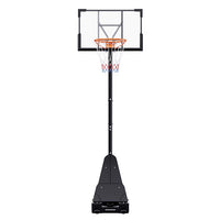 ToTheCore Adjustable Portable Basketball Hoop – 7.55‑10 ft Height, PC Backboard, Large Base with Wheels