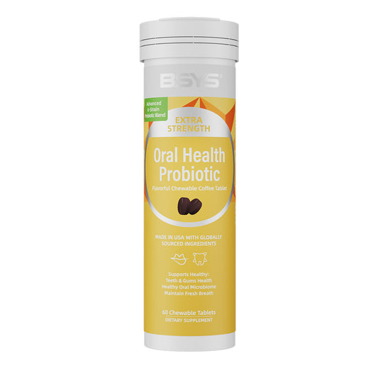 BSYS Coffee Lovers Meet Your New Obsession Oral Probiotic Chews That TASTE LIKE COFFEE  High-quality Supplements For Your Mouth No Gross Aftertaste, Just That Rich, Roasty Vibe. Game Changer