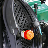 2‑Stroke Backpack Leaf Blower – Gas 63.3cc, 3.6HP, 750CFM with Ergonomic Harness & Multiple Nozzles (Green)