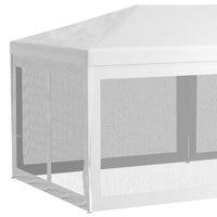 Outsunny 10×20 Party Tent – Outdoor Wedding Canopy Gazebo with 6 Removable Sidewalls & Mesh Panels (White)