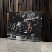 Michael Jordan Autographed Slam Dunk Canvas Wall Art – Chicago Bulls Tribute, Premium Print, Ready to Hang