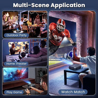 Projector With 5G WiFi And Bluetooth, Native 1080P, Supports 4K, Suitable For Mobile Phones,PCs,TV Sticks,PS5, Shipped From FBA Warehouse, Prohibited From Sale On Amazon