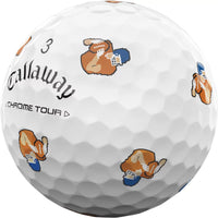 Callaway 2024 Chrome Tour Retro Football Truvis Golf Balls
