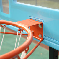 Poolside Basketball Hoop Stand – Height Adjustable Portable System with Clear Backboard & Fillable Base (36.5