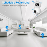 Dual‑Lens 1080P WiFi Security Camera – E27 Light Socket, AI Human Detection, 360° Panoramic View, Night Vision & Two‑Way Audio