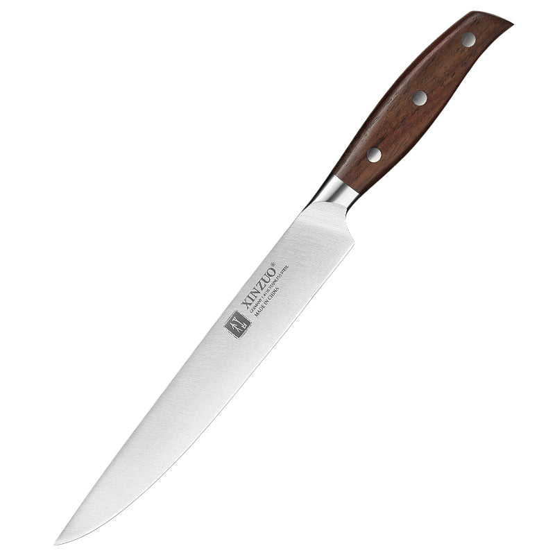 Xinzuo 6‑Piece Kitchen Knife Set – German High‑Carbon Stainless Steel  Chef, Cleaver, Bread, Utility & Paring Knives