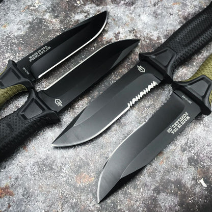 Goebel Infantry Tactical Wilderness Survival Straight Knife – Fixed Blade Outdoor & Self‑Defense Carry Knife
