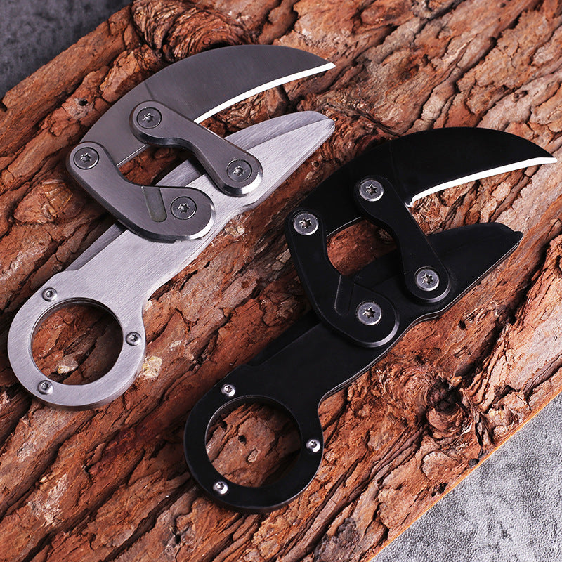 Mechanical Claw Folding Knife – 440C Stainless Steel All‑Steel Handle  High‑Hardness Outdoor Camping & Survival Tool