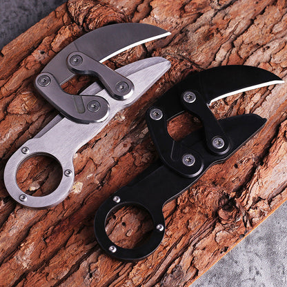 Mechanical Claw Folding Knife – 440C Stainless Steel All‑Steel Handle  High‑Hardness Outdoor Camping & Survival Tool