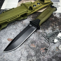 Goebel Infantry Tactical Wilderness Survival Straight Knife – Fixed Blade Outdoor & Self‑Defense Carry Knife