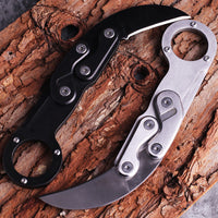 Mechanical Claw Folding Knife – 440C Stainless Steel All‑Steel Handle  High‑Hardness Outdoor Camping & Survival Tool