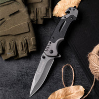 Folding Knife – 440C Stainless Steel High‑Hardness Outdoor Pocket Knife Tactical, Fishing, Camping & Survival Tool