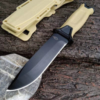 Goebel Infantry Tactical Wilderness Survival Straight Knife – Fixed Blade Outdoor & Self‑Defense Carry Knife
