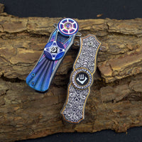 Fingertip Gyro Folding Knife – High‑Hardness Stainless Steel EDC Multi‑Function Pocket Knife for Camping & Survival