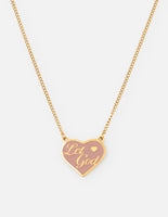 Enamel Let God Necklace