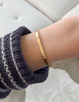 Gold Highs and Lows Cuff Bracelet