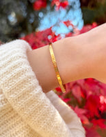 Gold Highs and Lows Cuff Bracelet
