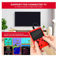 2 Pack Handheld Games for Kids Console 400 Retro Video Games, Portable Gaming Player Mini Arcade Electronic Toy Gifts for Boys Girls 2 Pack [Red]
