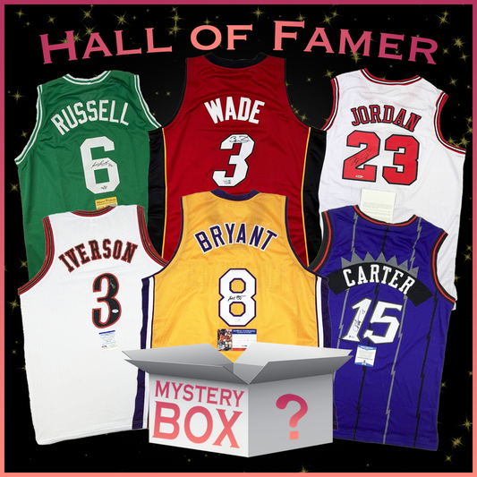 Hall of Famers Autographed Basketball Jersey Mystery Box – Signed NBA Jerseys with PSA, JSA, or Beckett COA