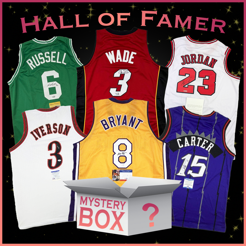 Hall of Famers Autographed Basketball Jersey Mystery Box – Signed NBA Jerseys with PSA, JSA, or Beckett COA