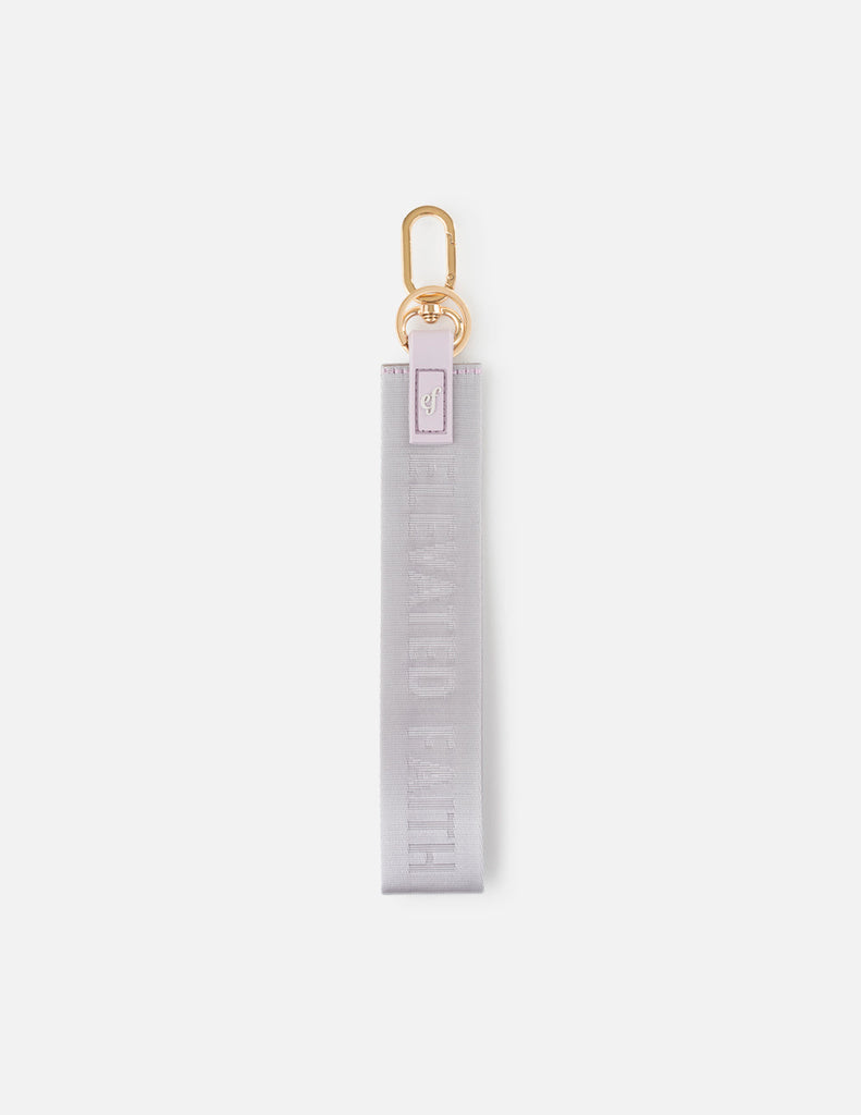Lavender Oversized Logo Keychain