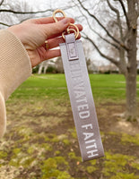 Lavender Oversized Logo Keychain