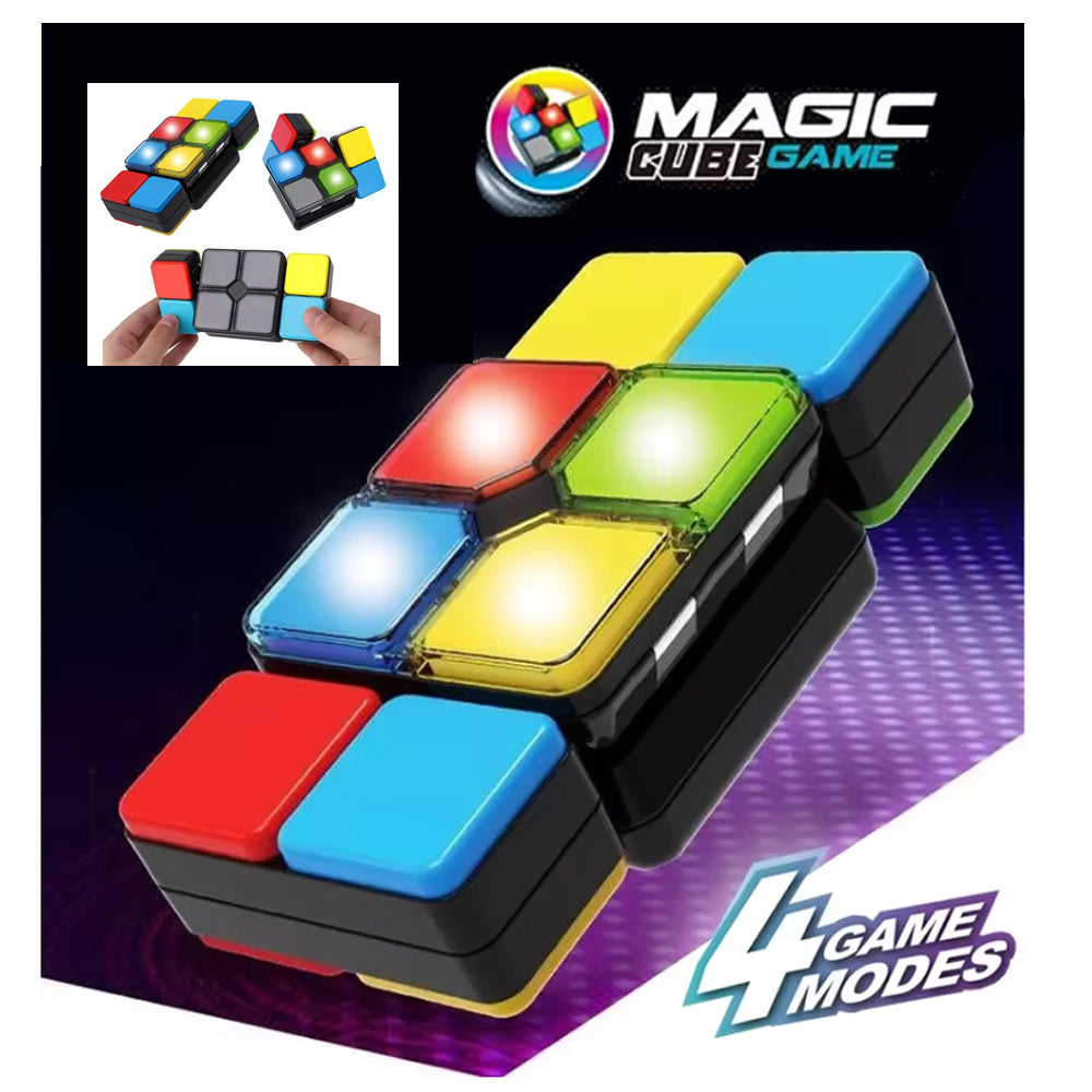 Magic Cube Flip Slide Match Memory Game – Electronic Handheld Fidget Toy | Single or Multiplayer