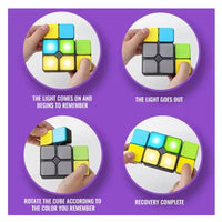 Magic Cube Flip Slide Match Memory Game – Electronic Handheld Fidget Toy | Single or Multiplayer