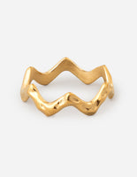 Textured Wavy Ring