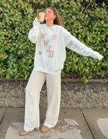 WWJD Varsity Unisex Crewneck