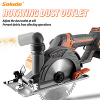 Single-Hand Cutting Machine SQ-006C – Brushless Saw with Two 10-Cell Batteries, Ergonomic Grip & Adjustable Base for Wood & Plastic