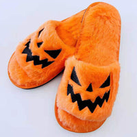 Halloween Winter Warm Slippers – Cute Indoor Shoes for Women with Soft Sole & Cozy Plush Design