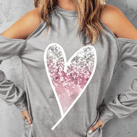 Women's Valentine's Day Love Hoodie – Cozy Printed Pullover for Fall & Winter