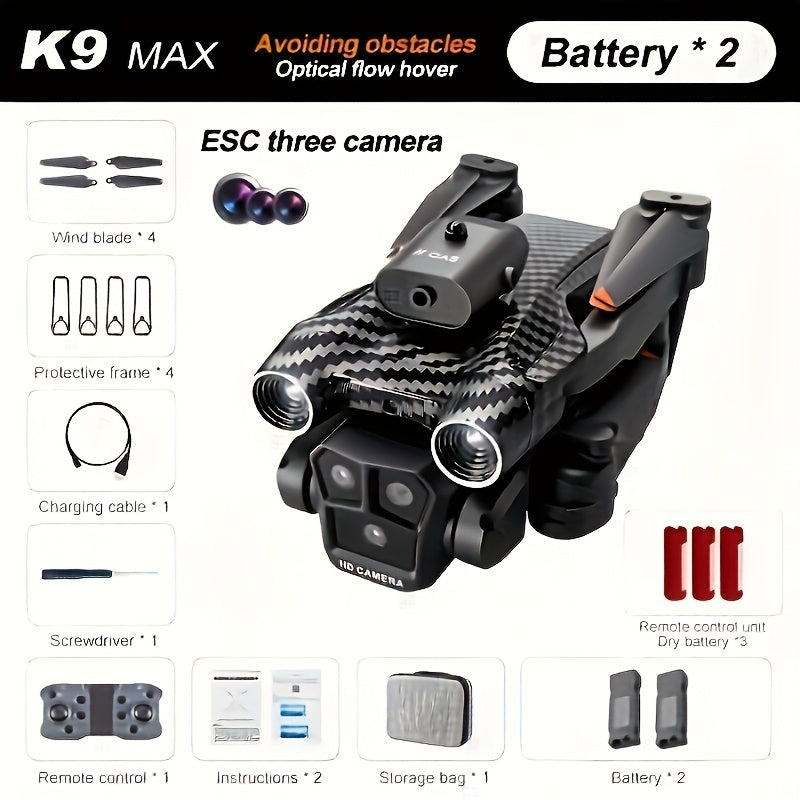 K90 Max 8K GPS Drone with Triple HD Cameras & 360° Obstacle Avoidance – Pro Aerial Quadcopter