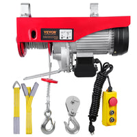 VEVOR Electric Hoist – 1320 lbs Steel Wire Winch with 1150W Motor, 40ft Lift Height & 14ft Wired Remote (110V)