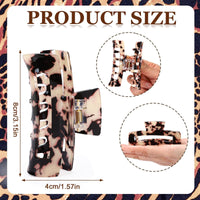 4pcs Tortoise Hair Claw Clips – 3.15