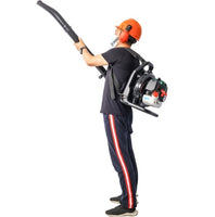 52CC Gas Backpack Leaf Blower – 2‑Cycle, 2.0HP with Extension Tube, Lightweight & Ergonomic Design (Green)
