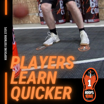 HoopsKing Basketball Footwork Training Mat Steps – Master Pivots, Positioning & Moves Faster