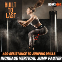 HoopsKing Vertical Jump Trainer – Waist to Heels Resistance Bands  Explosive Power, Speed & Jump Height