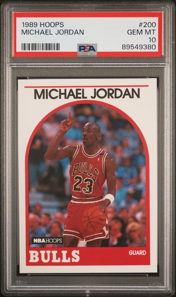 1989 Hoops Michael Jordan #200 Basketball Card – PSA 10 Gem Mint  Graded Collectible