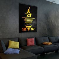 Michael Jordan “Failure is the Key to Success” Motivational Quote Canvas Wall Art – Framed & Ready to Hang