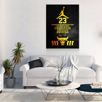 Michael Jordan “Failure is the Key to Success” Motivational Quote Canvas Wall Art – Framed & Ready to Hang