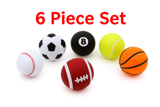 Sports-Themed Golf Ball Set – Novelty Design Inspired by 6 Iconic Games